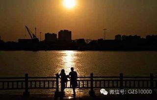 广州竹料附近看日落,邂逅夕阳下的宁静时光